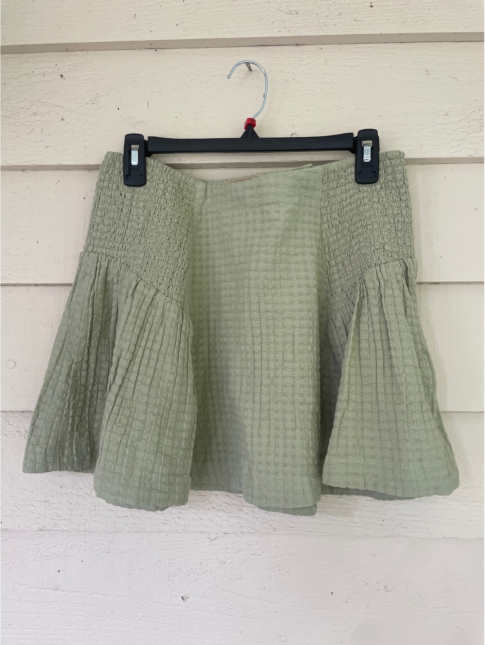 Free people sage green gauze skirt